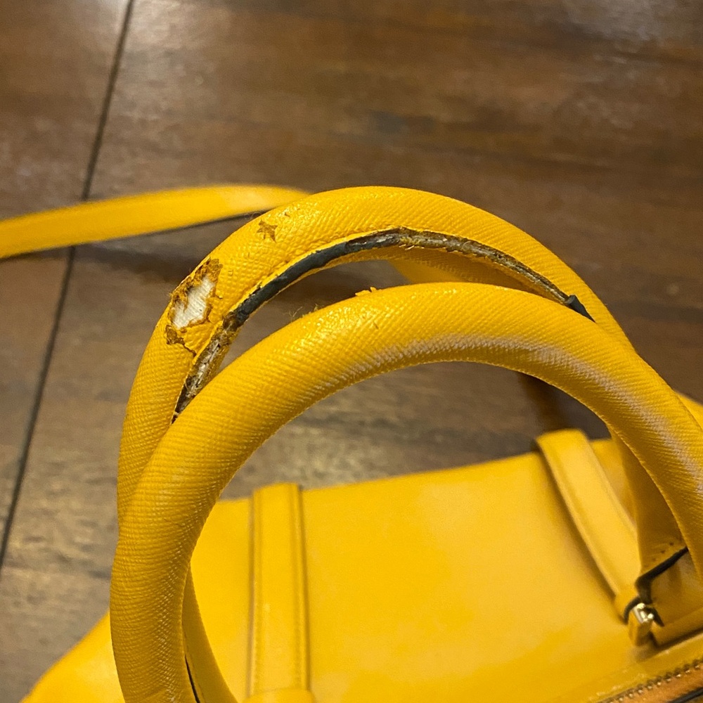 Tory Burch Yellow Leather Satchel - Picture 3 of 9